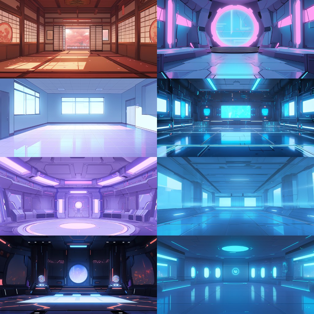 Empty room 100 background illustrations
