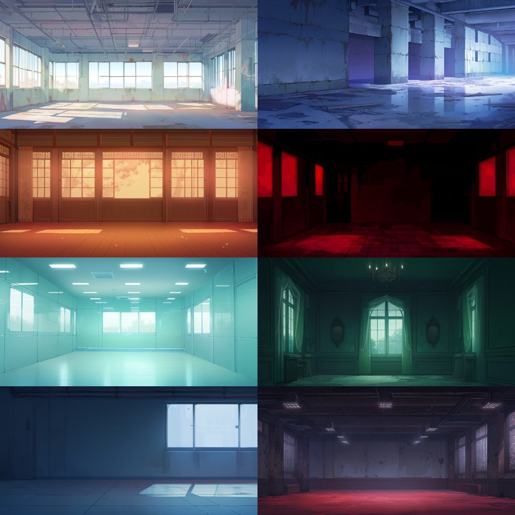 Empty room 100 background illustrations