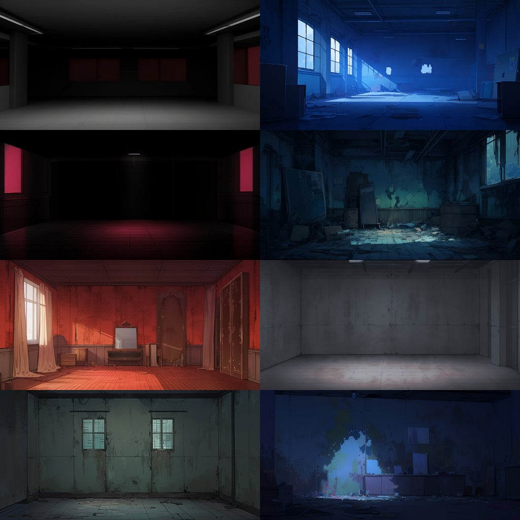 Empty room 100 background illustrations