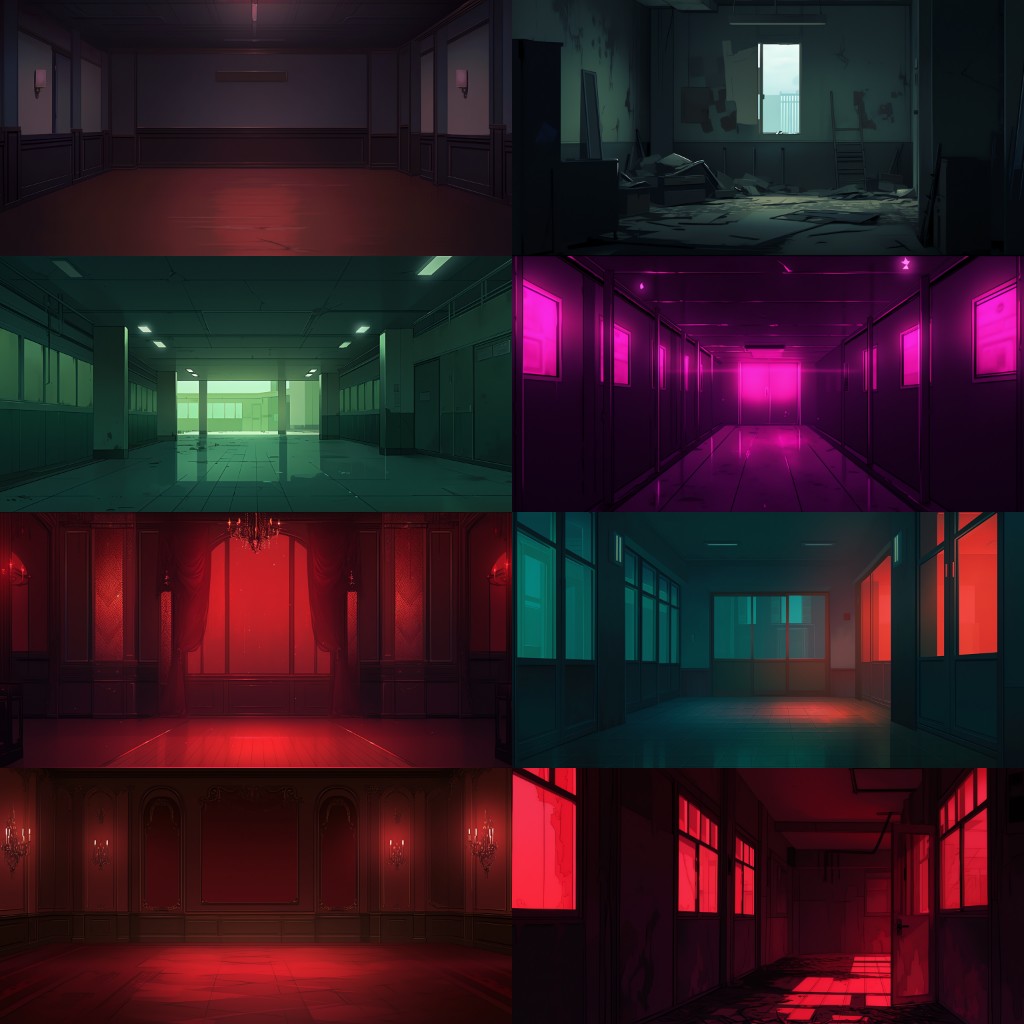 Empty room 100 background illustrations