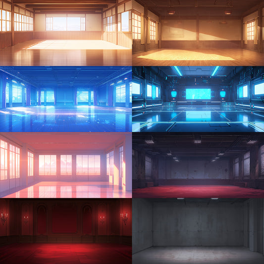 空房间 100 背景插图