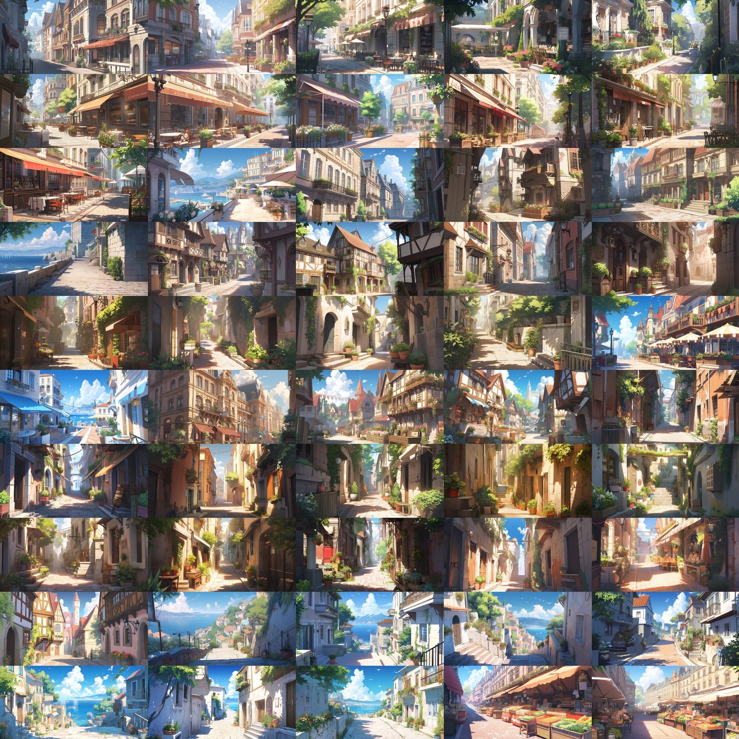 European Landscapes 262 background illustrations