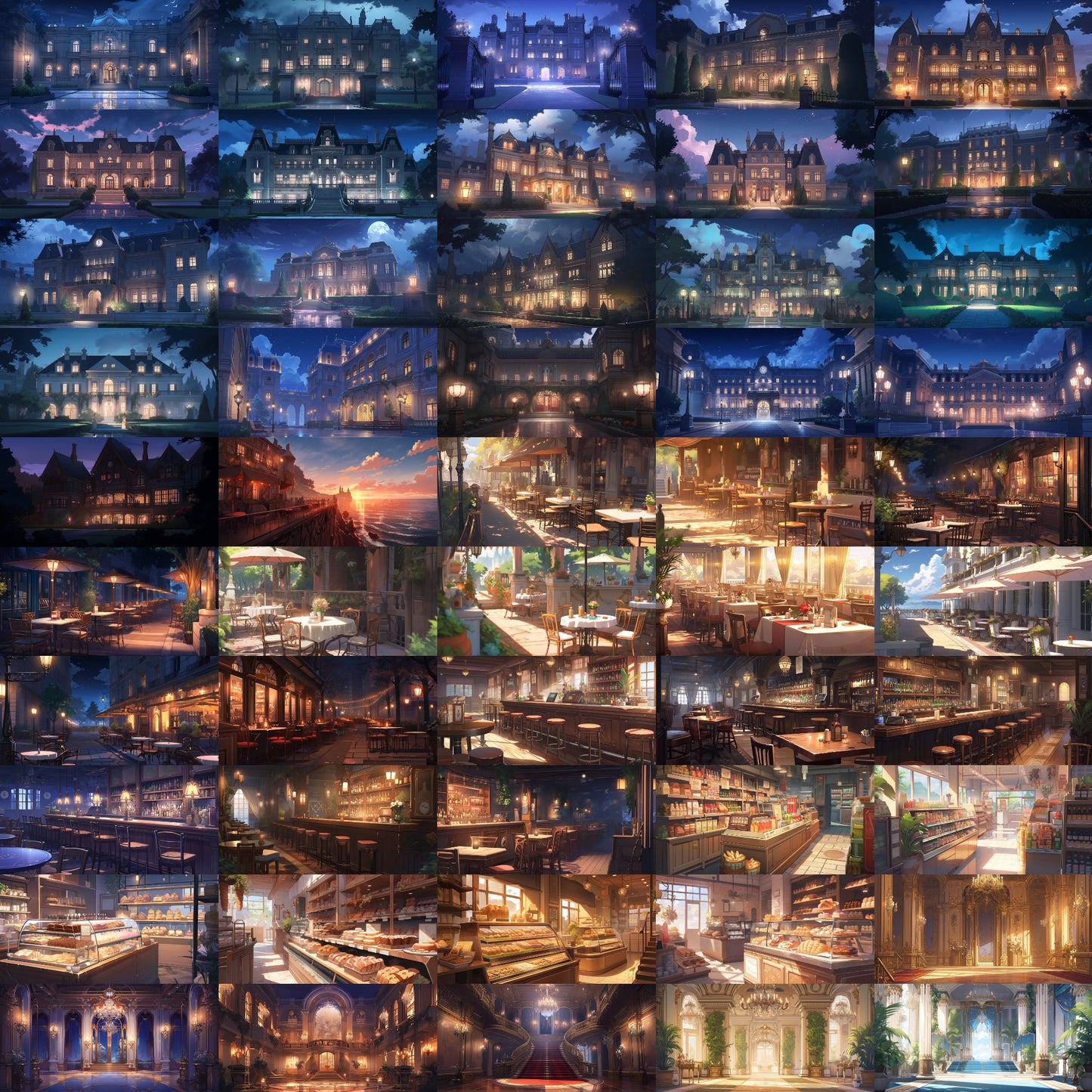 European Landscapes 262 background illustrations