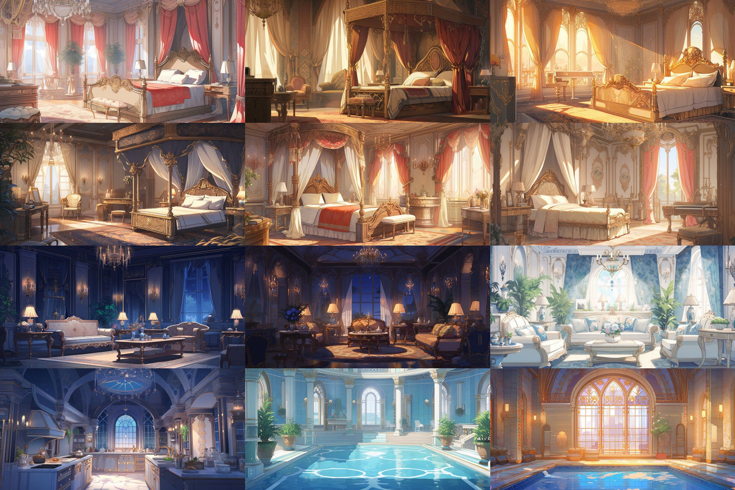 European Landscapes 262 background illustrations