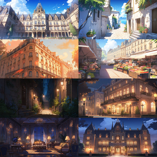 欧洲风景 262 个背景插图