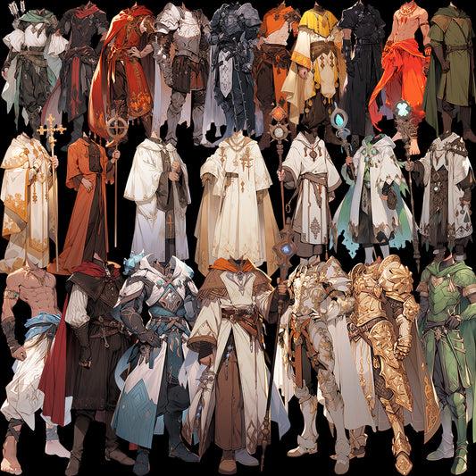 幻想50站立插画(男)