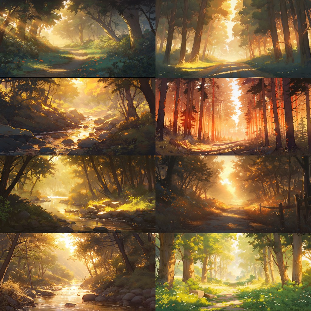 Bamboo Forest 250 background illustrations