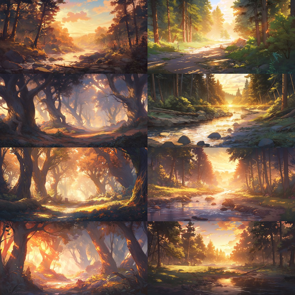 Bamboo Forest 250 background illustrations