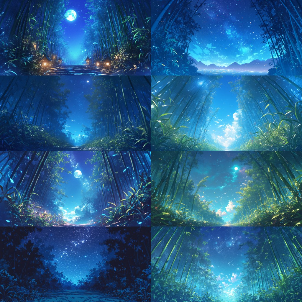 Bamboo Forest 250 background illustrations