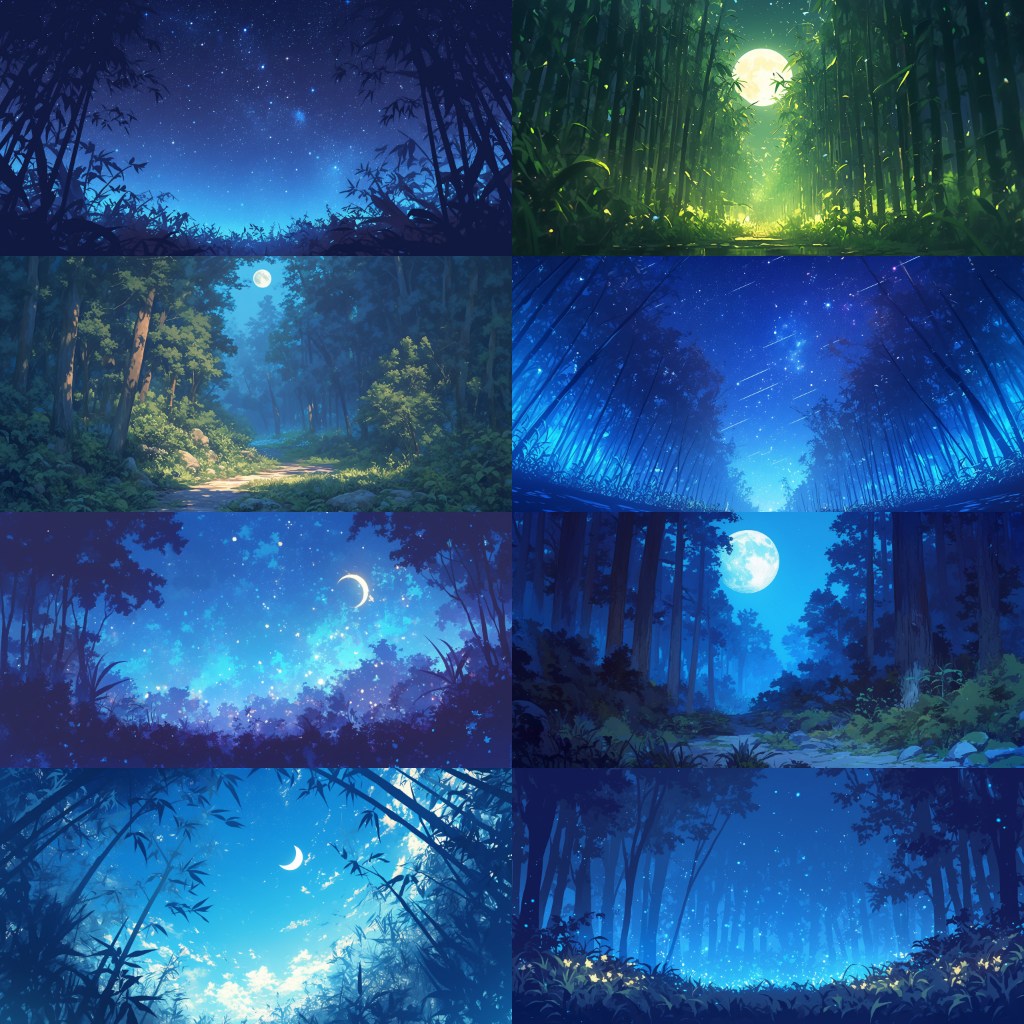 Bamboo Forest 250 background illustrations