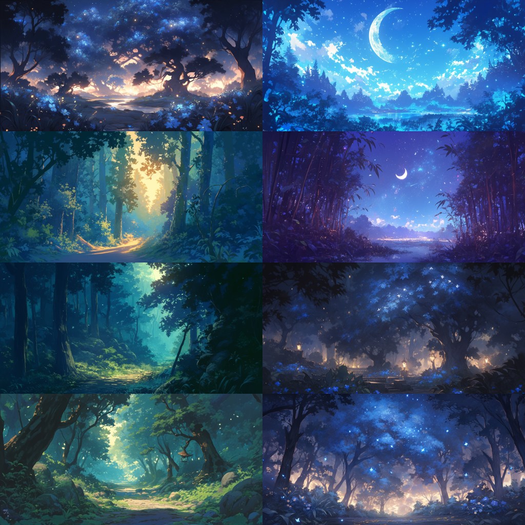 Bamboo Forest 250 background illustrations