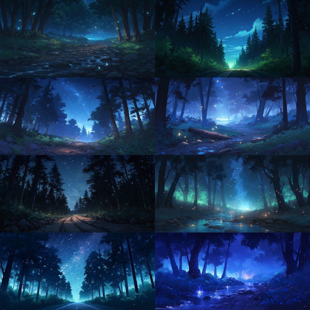 Bamboo Forest 250 background illustrations