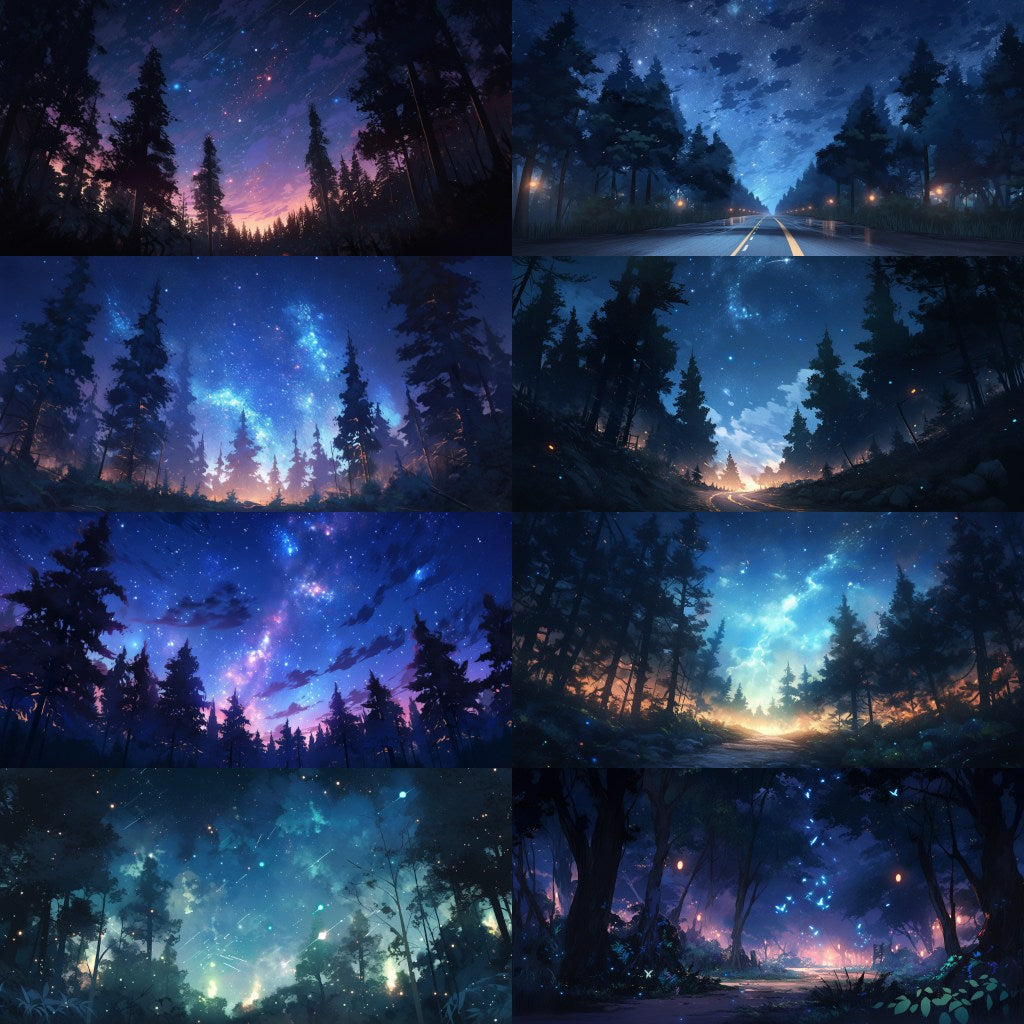 Bamboo Forest 250 background illustrations