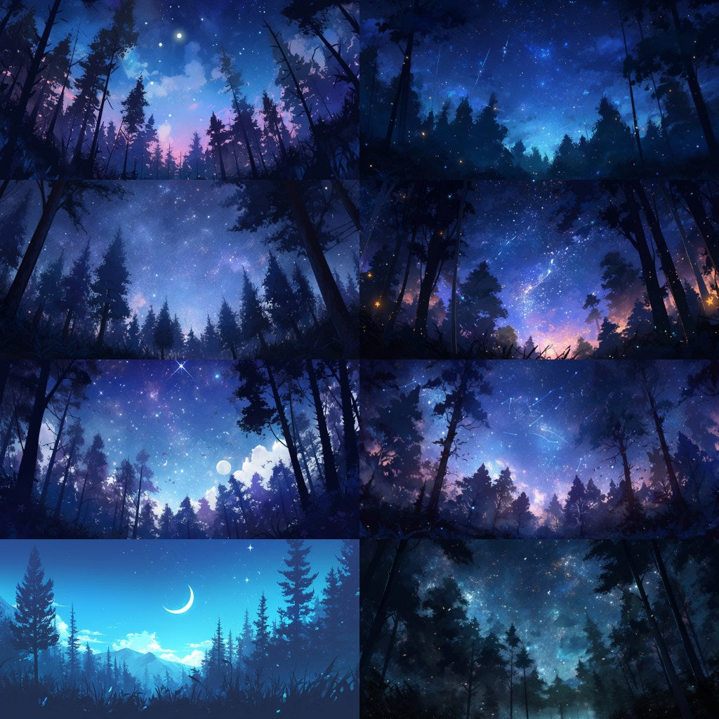 Bamboo Forest 250 background illustrations