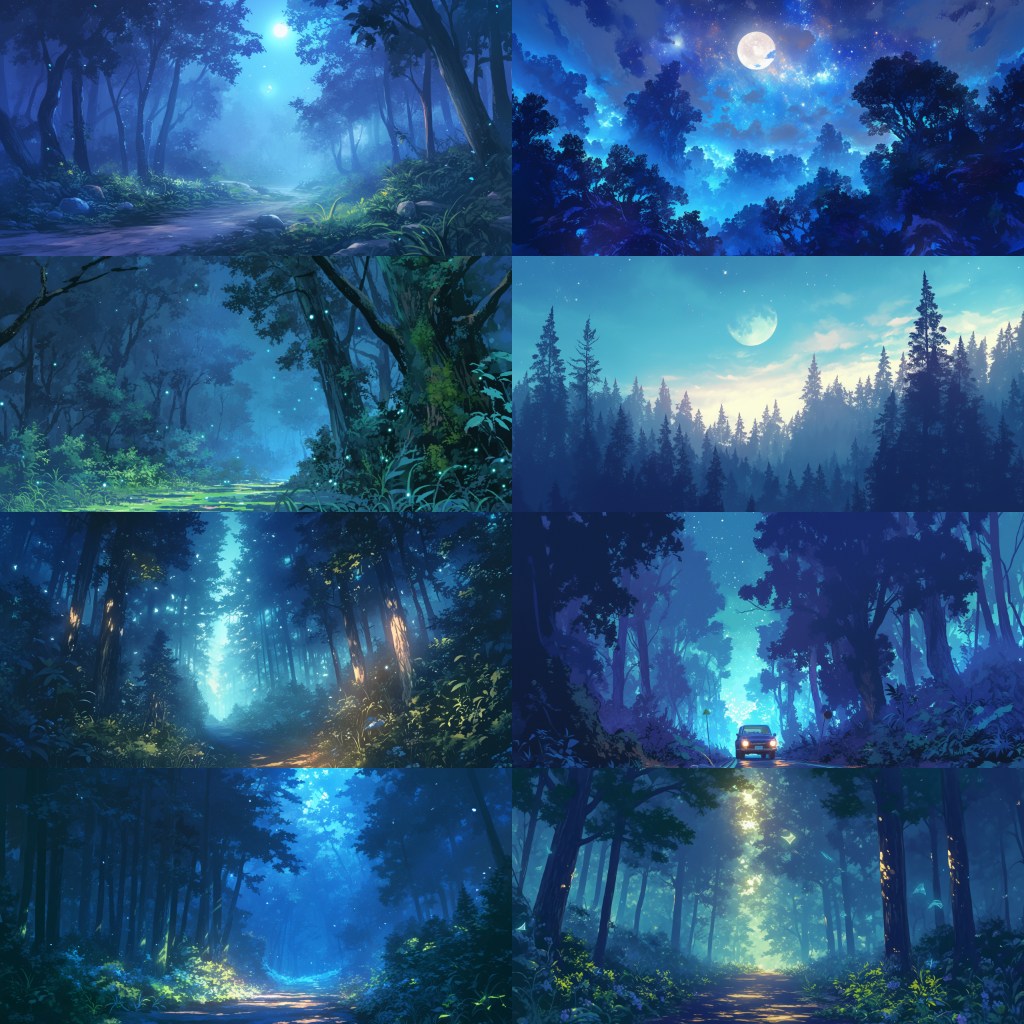 Bamboo Forest 250 background illustrations