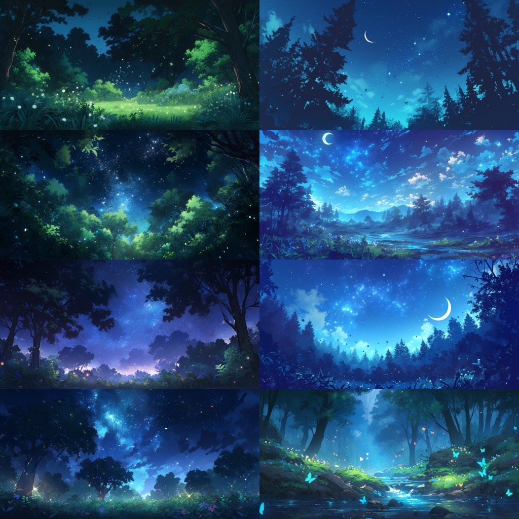 Bamboo Forest 250 background illustrations
