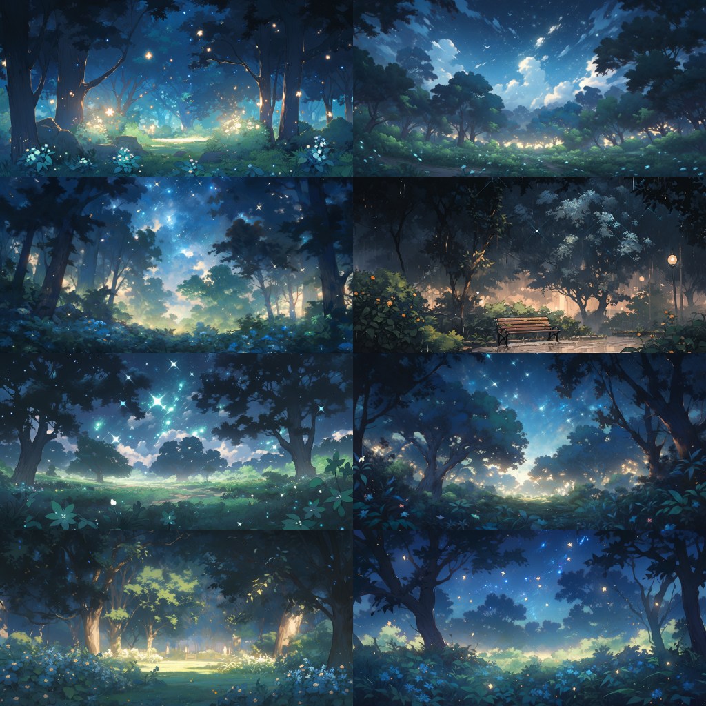 Bamboo Forest 250 background illustrations