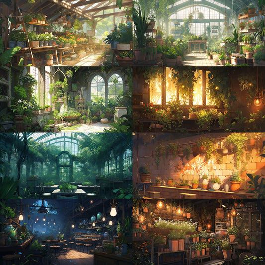 园艺 130 幅背景插图