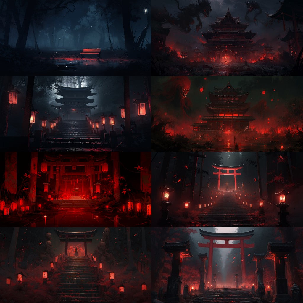 Horror 250 background illustrations