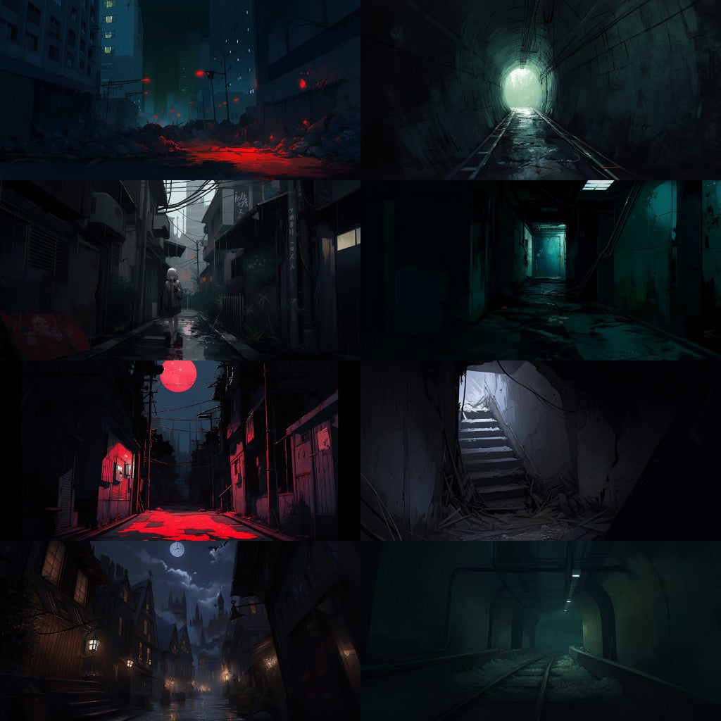 Horror 250 background illustrations