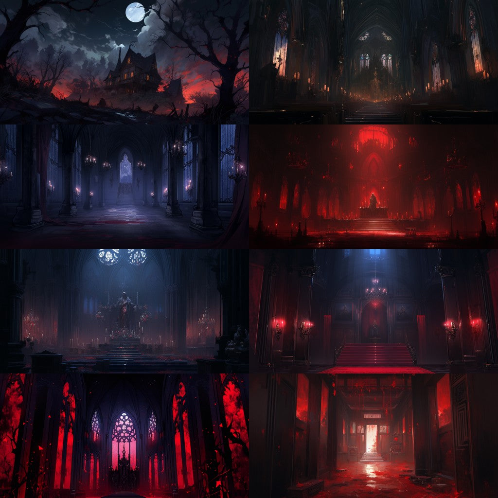 Horror 250 background illustrations