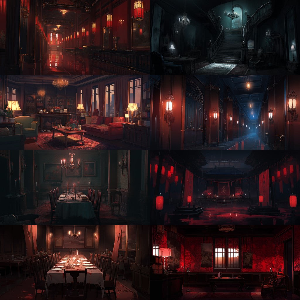 Horror 250 background illustrations