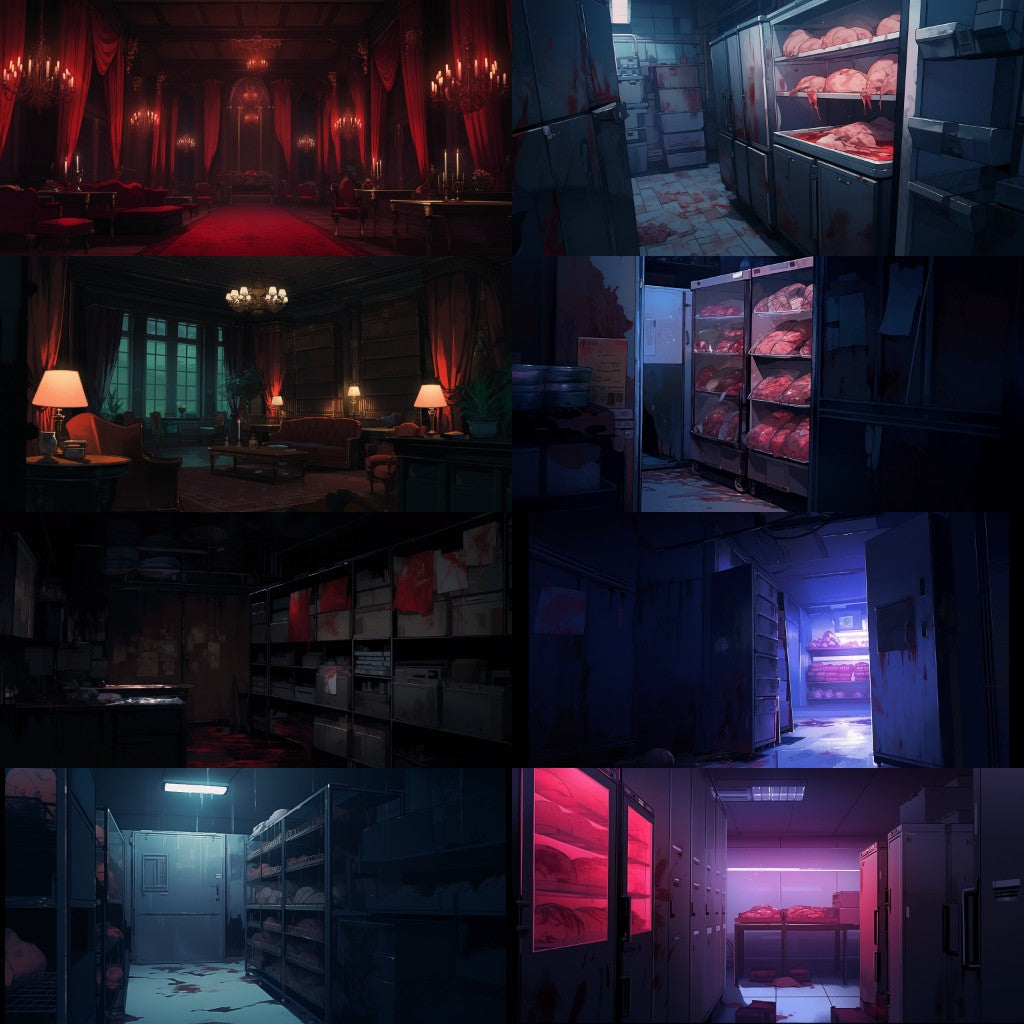 Horror 250 background illustrations