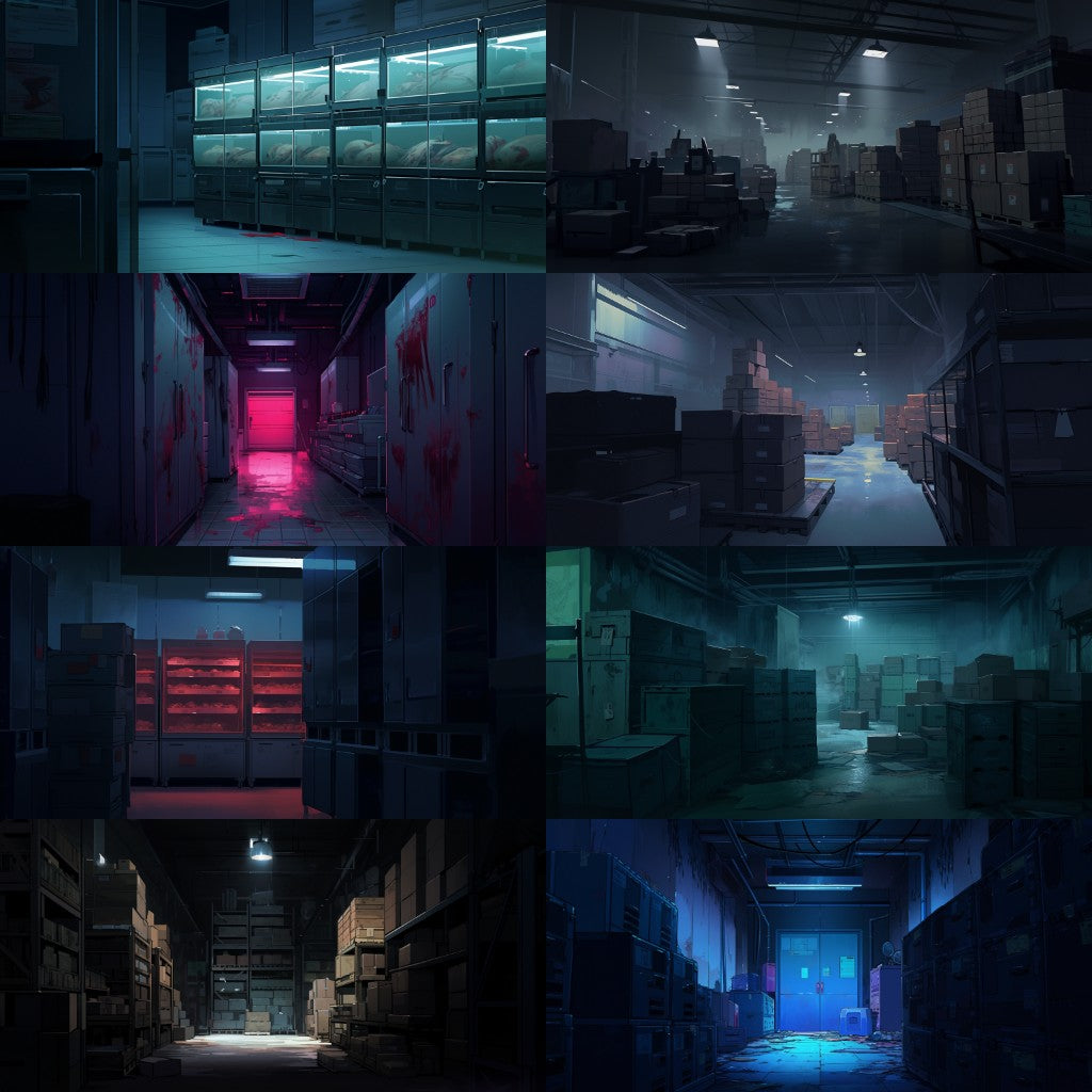 Horror 250 background illustrations