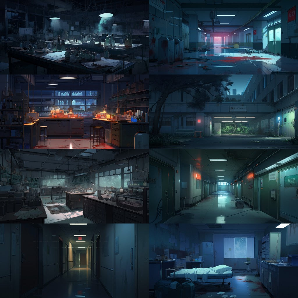 Horror 250 background illustrations