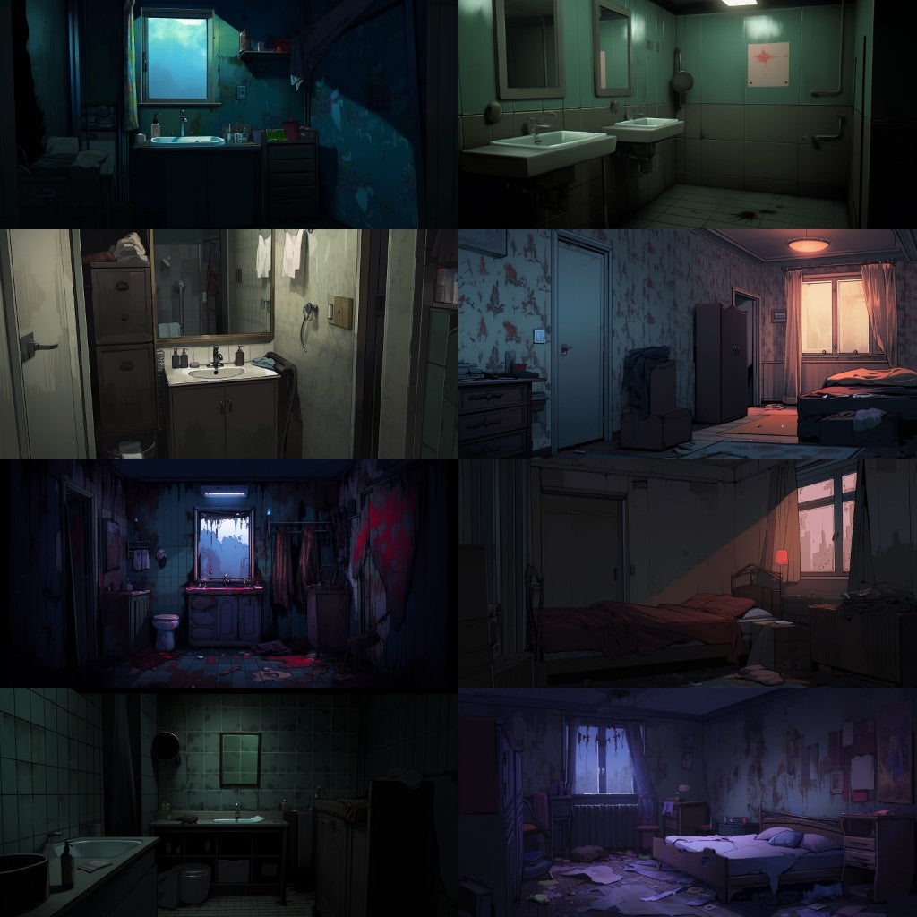 Horror 250 background illustrations