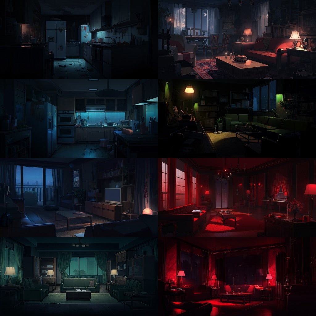 Horror 250 background illustrations