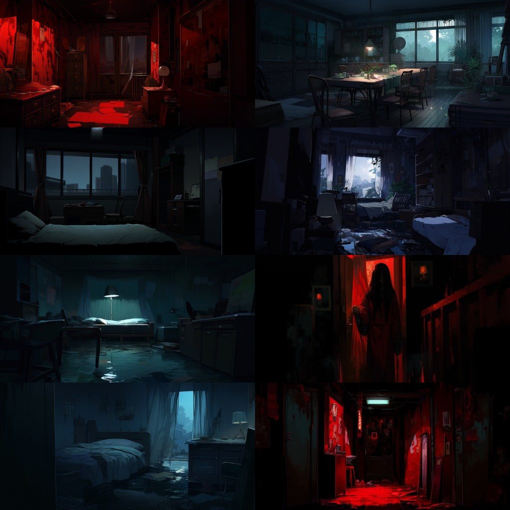 Horror 250 background illustrations
