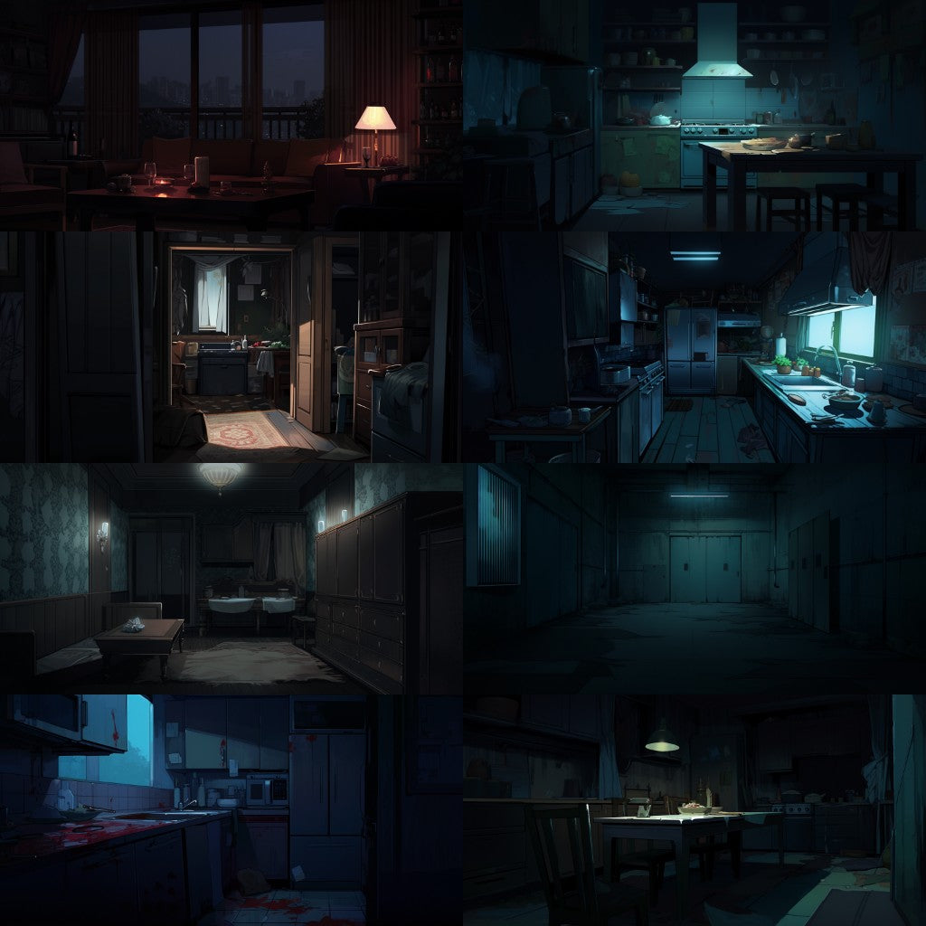 Horror 250 background illustrations