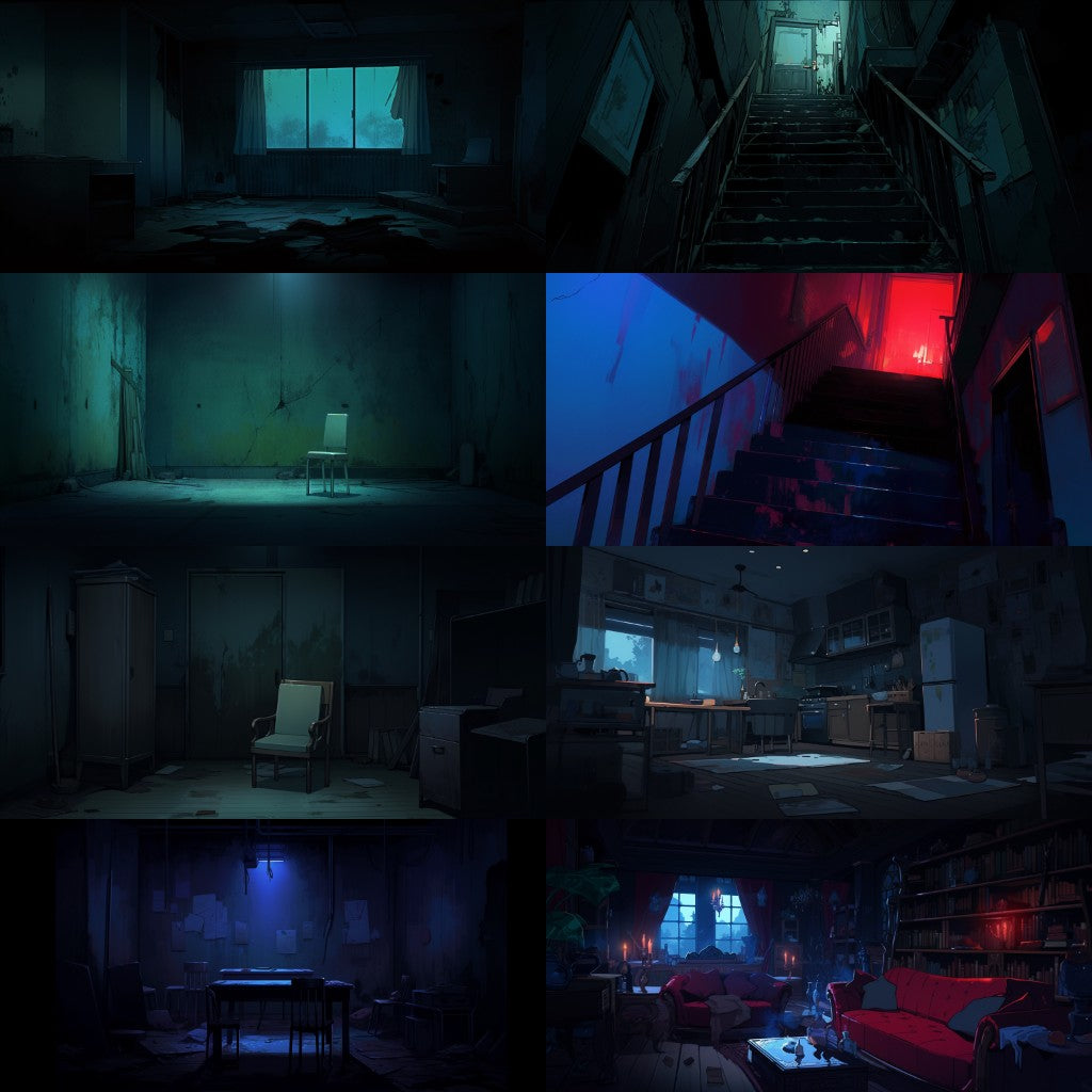 Horror 250 background illustrations