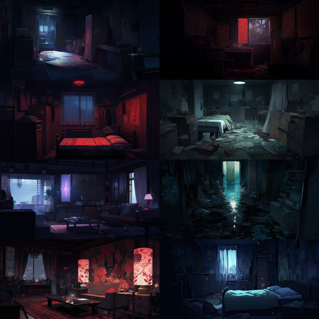 Horror 250 background illustrations