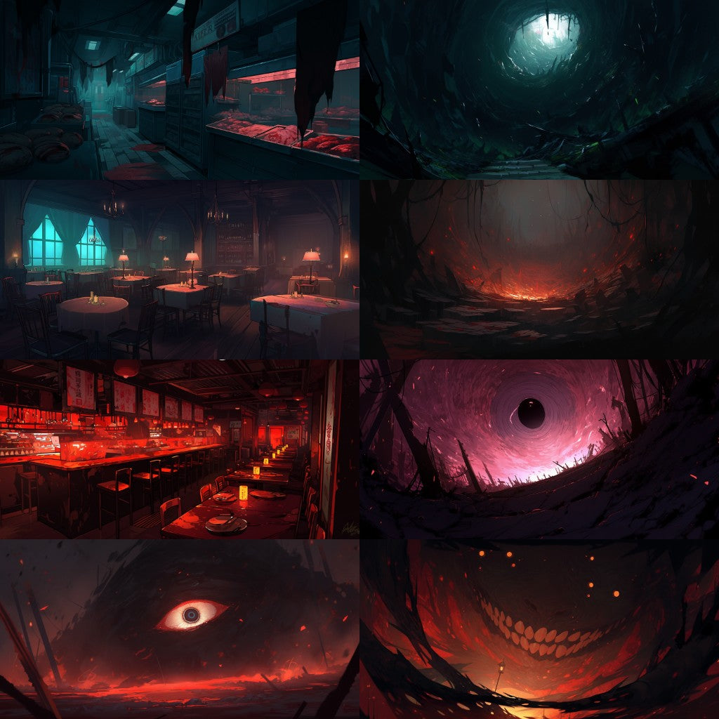 Horror 250 background illustrations