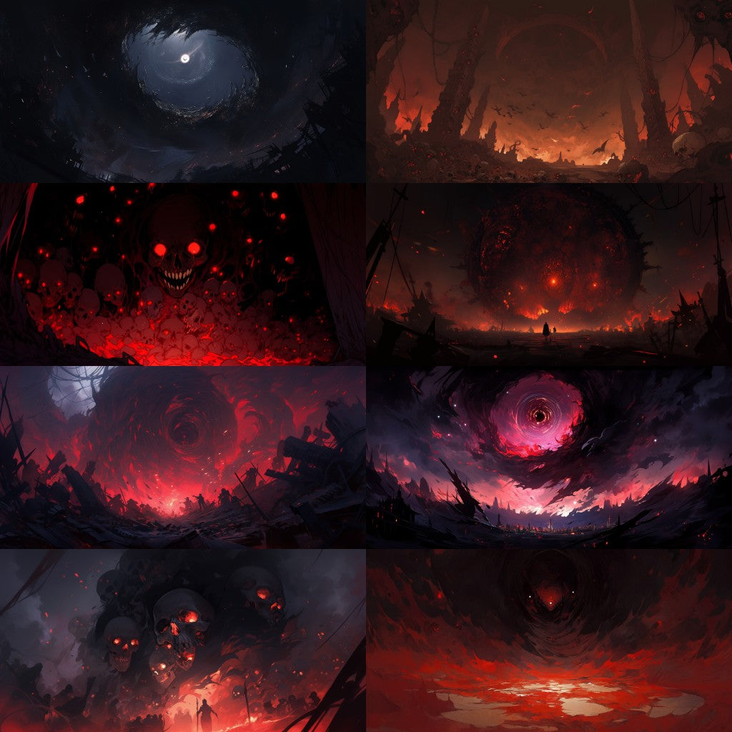 Horror 250 background illustrations