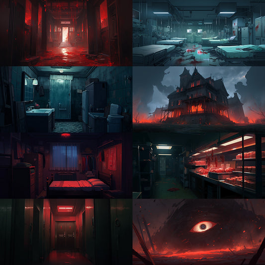 恐怖 250 幅背景插图