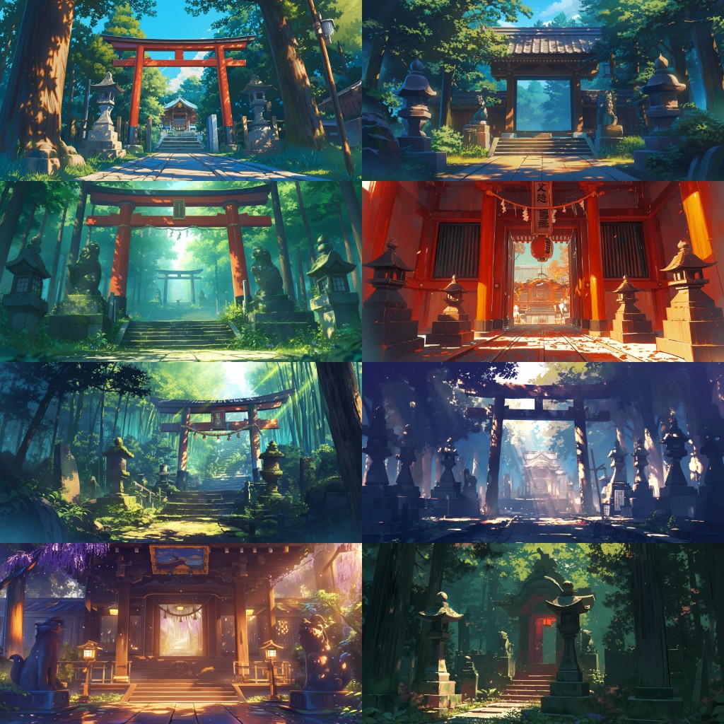 Japanese style 410 background illustrations