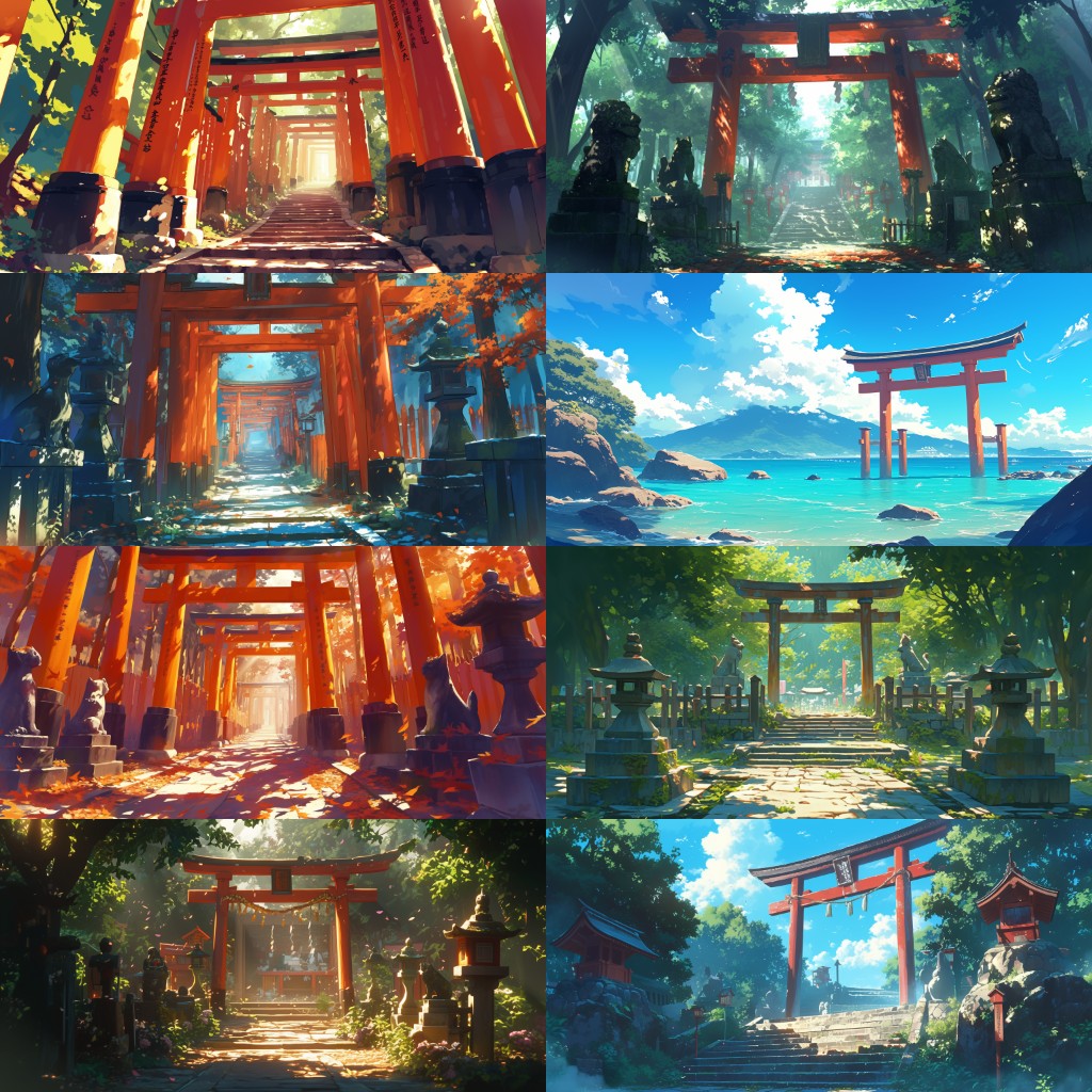 Japanese style 410 background illustrations