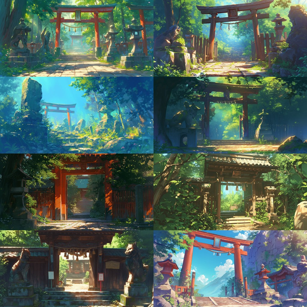 Japanese style 410 background illustrations