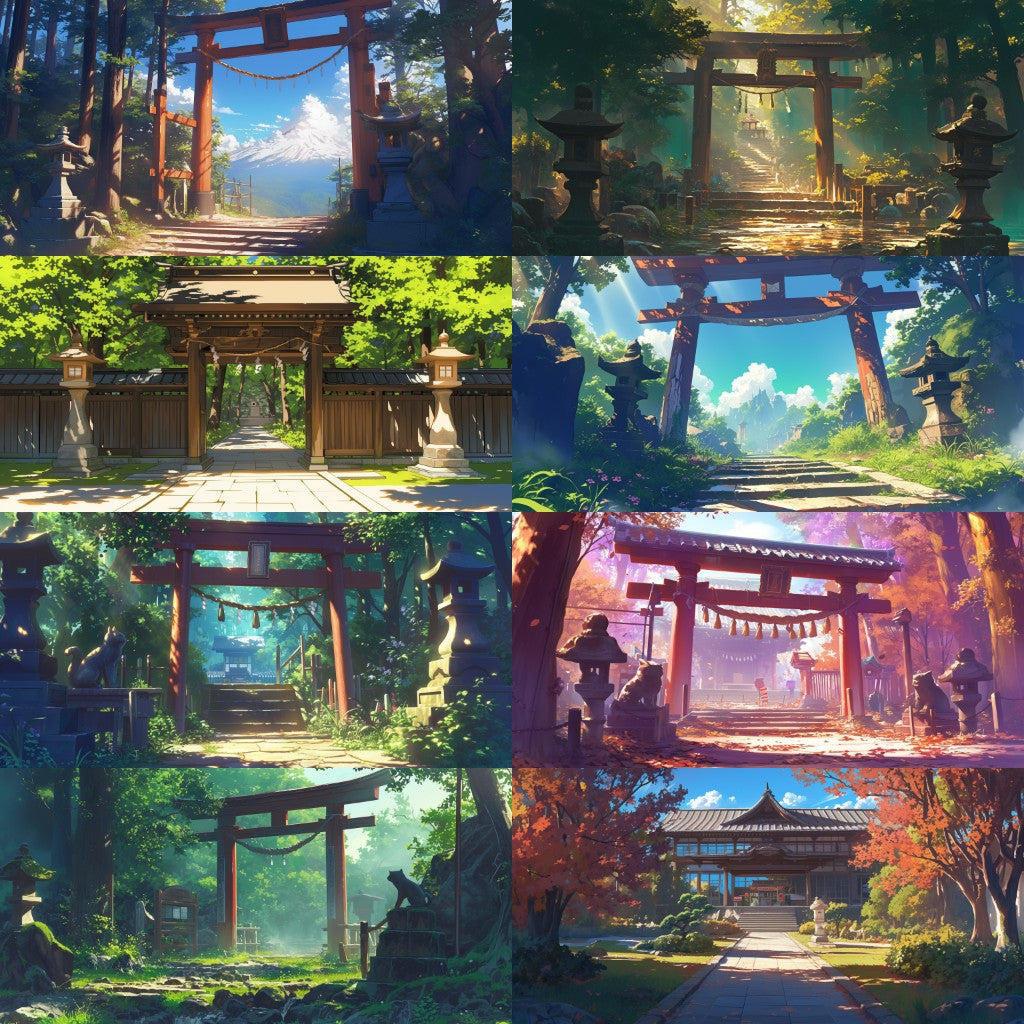 Japanese style 410 background illustrations