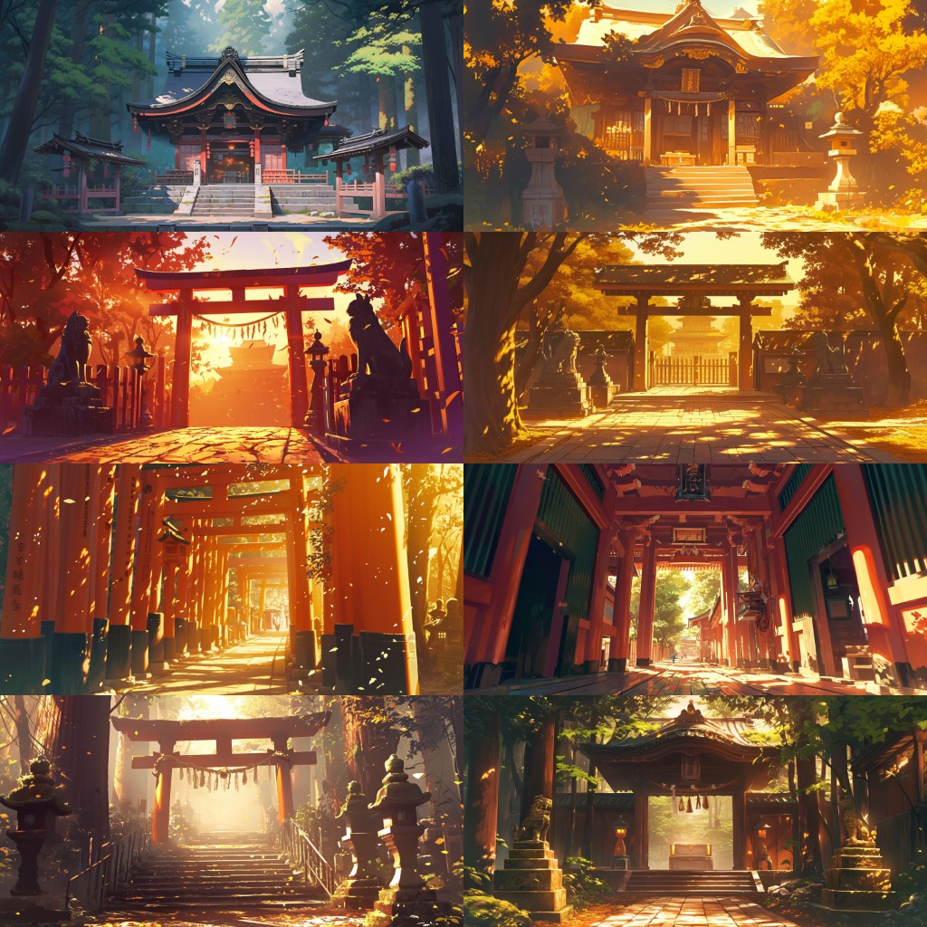 Japanese style 410 background illustrations