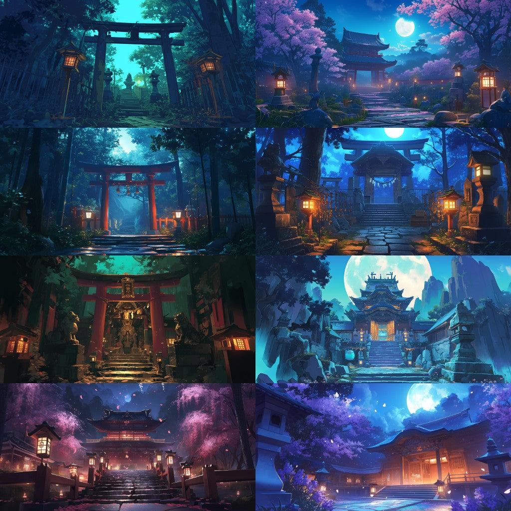Japanese style 410 background illustrations