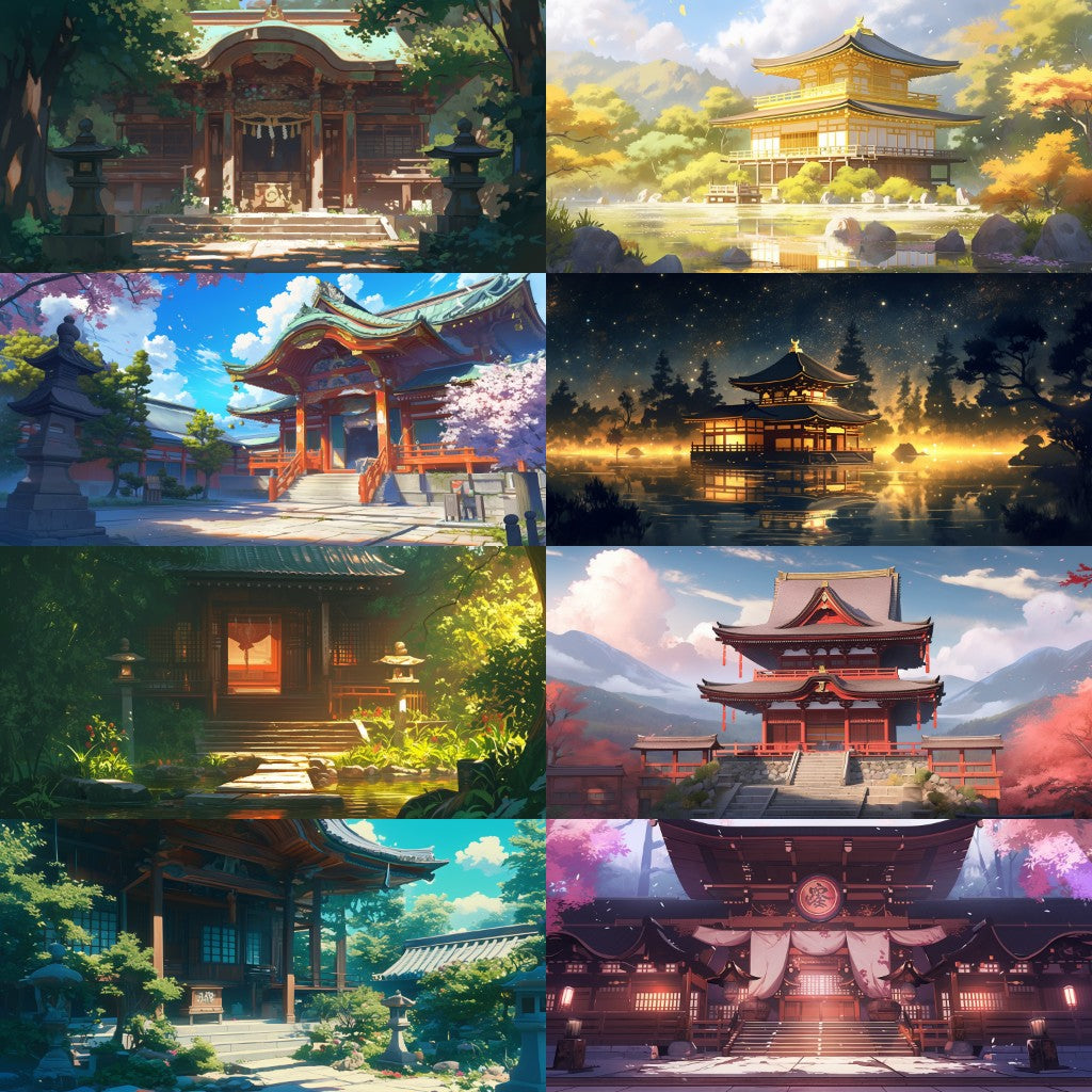 Japanese style 410 background illustrations