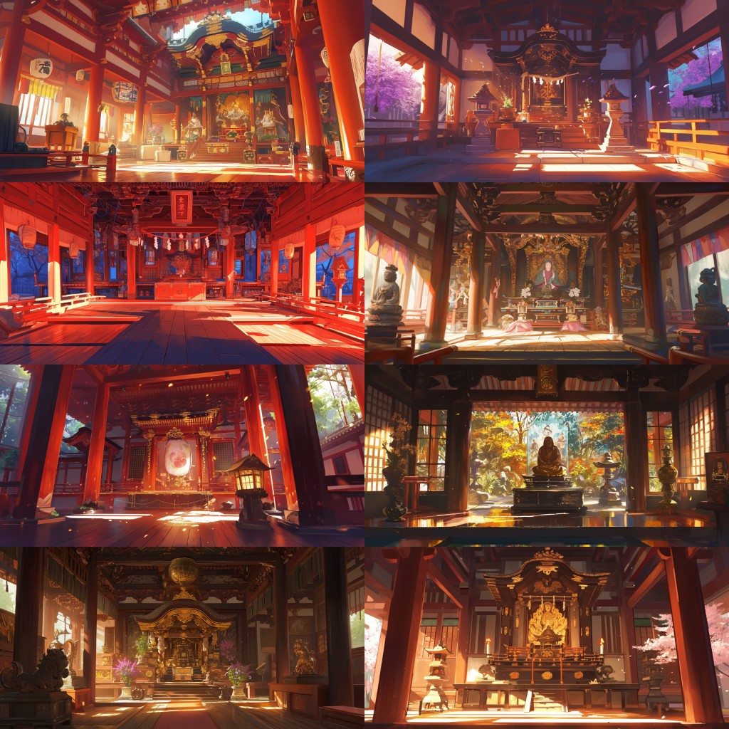 Japanese style 410 background illustrations