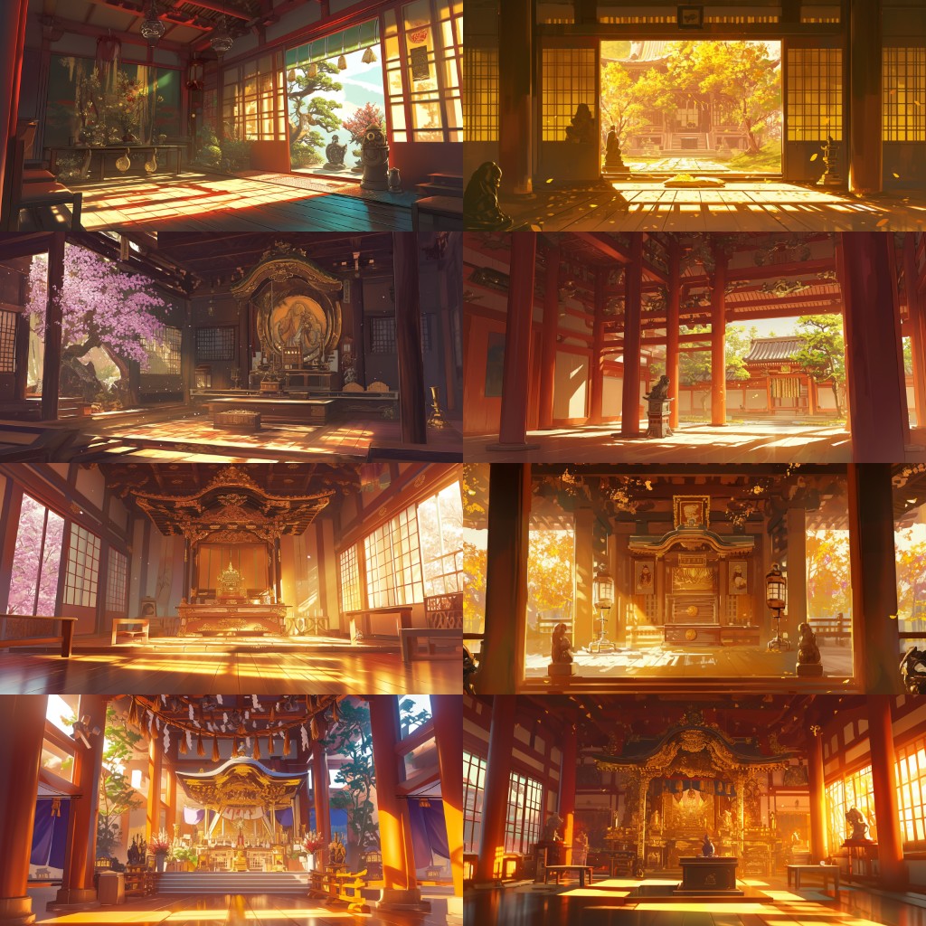 Japanese style 410 background illustrations