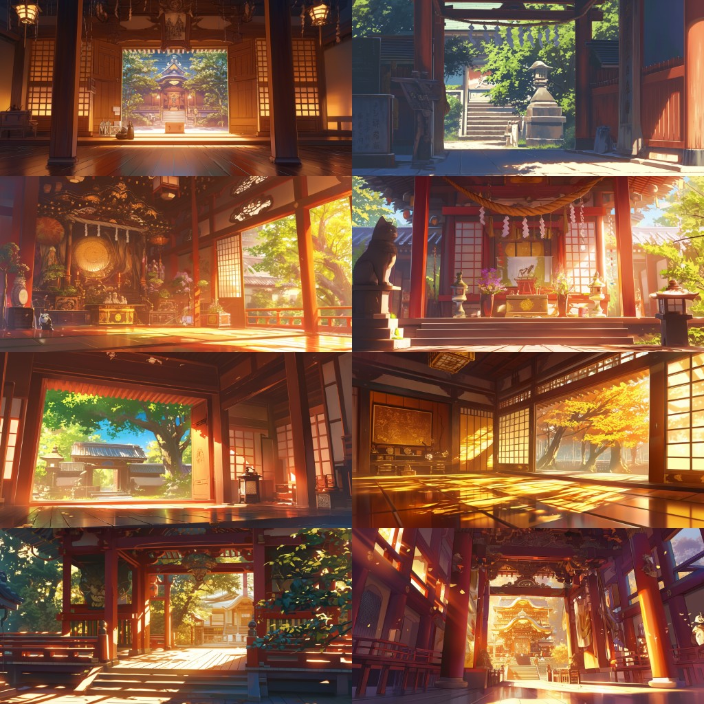 Japanese style 410 background illustrations