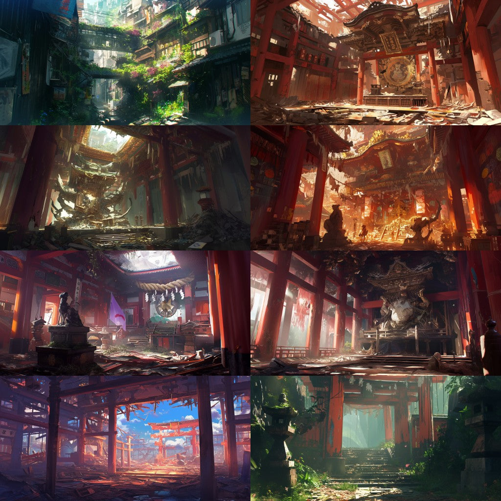 Japanese style 410 background illustrations