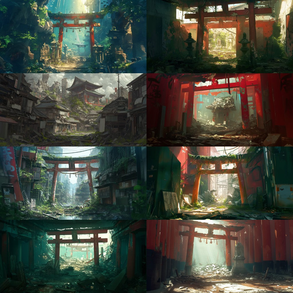Japanese style 410 background illustrations
